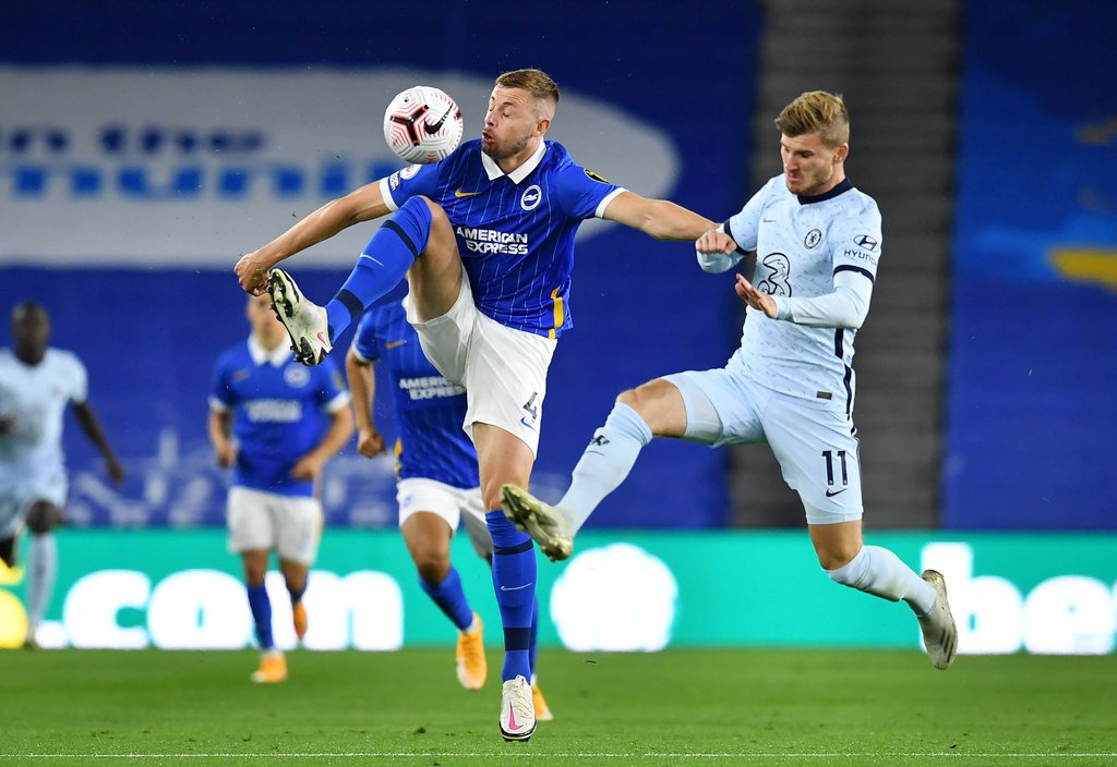 Timo Werner traf in seinem ersten Pfichtspiel für Chelsea nicht ins Tor, zeigte aber andere Qualitäten.