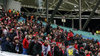 Wütende Fans von RB Leipzig nach dem Spiel gegen Eintracht Frankfurt