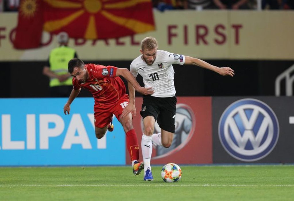 Konrad Laimer konnte beim 4:1 Österreichs in Nordmazedonien voll überzeugen.